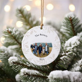 Christmas Joy Foto Keramik Ornament