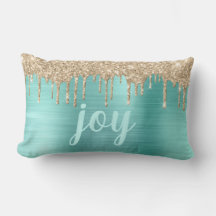 Christmas Joy Glitzer Tropfen Aquamarin Metallic