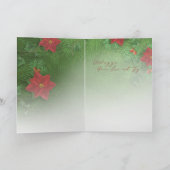 "Christmas Joy" Grußkarte (mit Innendesign) Feiertagskarte (Innenseite)