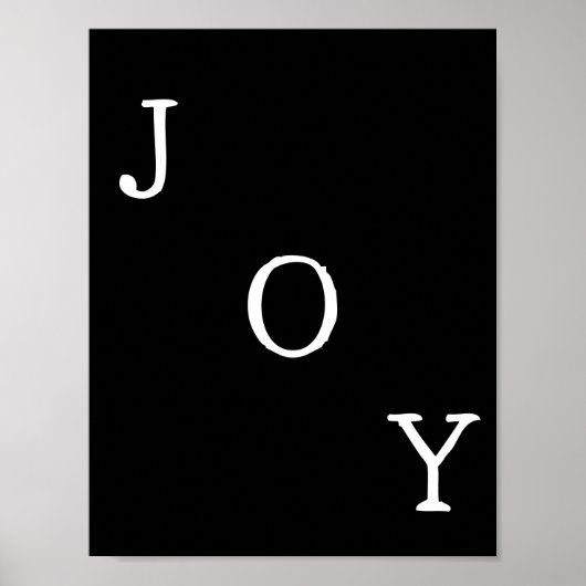 Christmas Joy Holiday Quote Poster (Vorne)