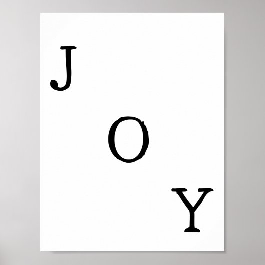 Christmas Joy Holiday Quote Poster (Vorne)