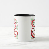 Christmas Joy Holly Berries & Blätter Tasse (Zentrum)