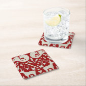 Christmas Joy II Rechteckiger Pappuntersetzer (Vor Ort)