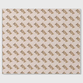 Christmas Joy Leopard Pattern Geschenkpapier (Flach)