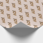 Christmas Joy Leopard Pattern Geschenkpapier (Ecke)