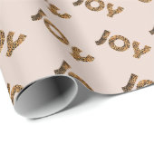 Christmas Joy Leopard Pattern Geschenkpapier (Rolleneckpunkt)