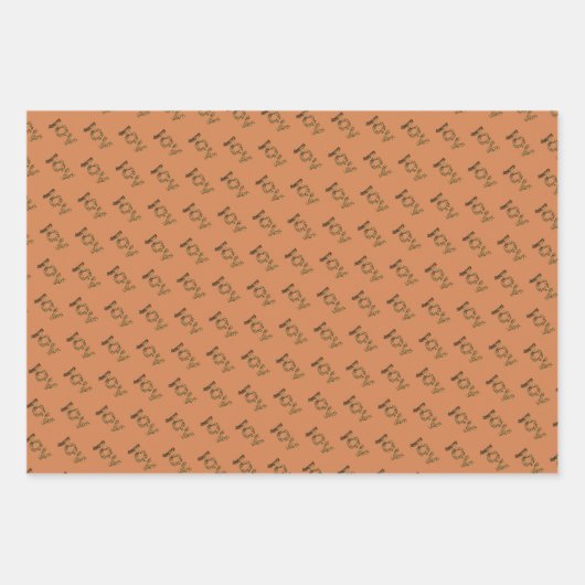 Christmas Joy Leopard Pattern Geschenkpapier Set (Vorderseite 3)