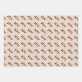 Christmas Joy Leopard Pattern Geschenkpapier Set (Vorderseite)