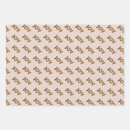 Christmas Joy Leopard Pattern Geschenkpapier Set