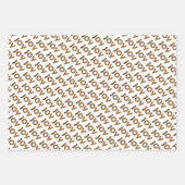 Christmas Joy Leopard Pattern Geschenkpapier Set (Vorderseite 3)