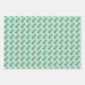 Christmas Joy Leopard Pattern Geschenkpapier Set (Vorderseite 2)