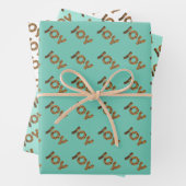 Christmas Joy Leopard Pattern Geschenkpapier Set (Beispiel)