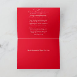 Christmas Joy Poetry Dankeskarte