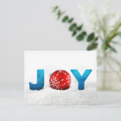 Christmas Joy Postcard Feiertagspostkarte (Stehend Vorderseite)