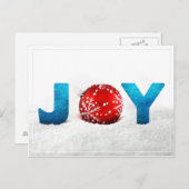 Christmas Joy Postcard Feiertagspostkarte (Vorne/Hinten)