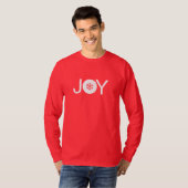 Christmas Joy Red and White Long Sleeve T - Shirt (Vorne ganz)