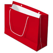 Christmas Joy Red Oversized Gift Bag for Presents Große Geschenktüte (Vorderseite Schrägansicht)