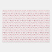 Christmas Joy Red Wrapping Paper Geschenkpapier Set (Vorderseite)