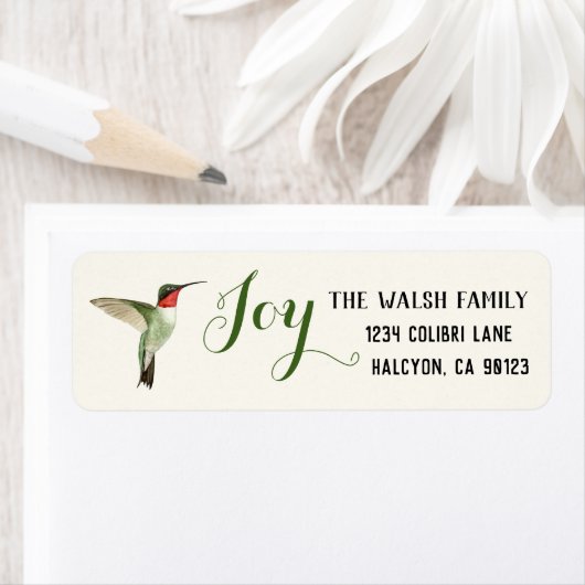 Christmas Joy Ruby-throated Hummingbird (Insitu)