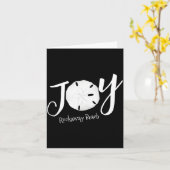 Christmas Joy Sand Dollar T Shirt  Karte (Gelbe Blume)