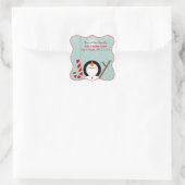 Christmas Joy Snowman Address Labels Stickers (Tasche)