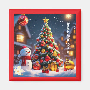 "Christmas Joy Unfolds" Magnet