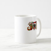 Christmas Joy Zwarf Strumpf Black French Bulldog Kaffeetasse (VorderseiteRechts)