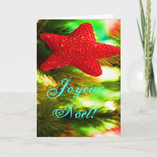 Christmas Joyeux Weihnachten Red Christmas Star