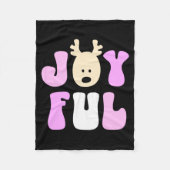 Christmas Joyful Colorful Festive Kids Fleecedecke (Vorderseite)