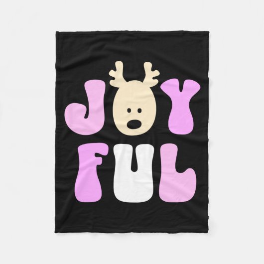 Christmas Joyful Colorful Festive Kids Fleecedecke (Vorderseite)