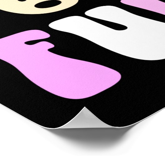 Christmas Joyful Colorful Festive Kids Poster (Ecke)