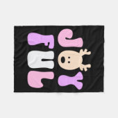 Christmas Joyful Colorful Festive Kids T Shirt Fleecedecke (Vorderseite (Horizontal))