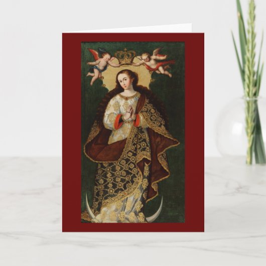 CHRISTMAS JUNGFRAU FEIERTAGSKARTE (Vorderseite)