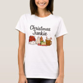 Christmas Junkie Dessert Print | Cozy Xmas graphic T-Shirt (Vorderseite)