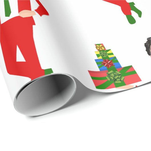christmas justin trudeau geschenkpapier (Rolleneckpunkt)
