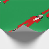 Christmas kamala harris santa clus geschenkpapier (Ecke)