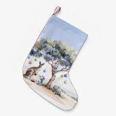 Christmas Kangaroo Koalas Platypus Gumtree Baubles Kleiner Weihnachtsstrumpf (Vorderansicht (hängend))