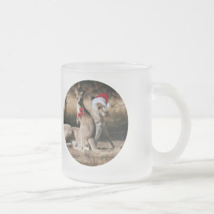 Christmas Kangaroos Australian Style Mattglastasse