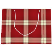 Christmas Kariert 02-GIFT BAG L Große Geschenktüte (Vorderseite)