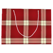 Christmas Kariert 02-GIFT BAG L Große Geschenktüte (Rückseite)