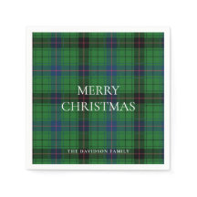 Christmas Kariert Davidson Tartan Pattern Green