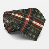 Christmas Kariert Neck Tie Krawatte (Gerollt)