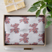 Christmas Kariert Tartan Bow Seidenpapier (Geschenk)