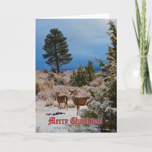 CHRISTMAS-KARTE #4 FEIERTAGSKARTE (Vorderseite)