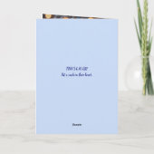 CHRISTMAS-KARTE AUSGEWÄHLT DANKESKARTE (Rückseite)