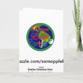 CHRISTMAS-Karte Feiertagskarte (Rückseite)