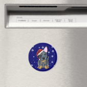 Christmas Kawaii Blue Heeler Magnet (In Situ (Geschirrspüler))