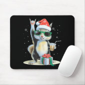 Christmas Kawaii Squirrel Bubble Tea Boba Squirrel Mousepad (Mit Mouse)