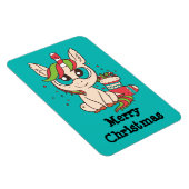 Christmas Kawaii Unicorn Magnet (Rechte Seite)