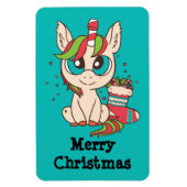 Christmas Kawaii Unicorn Magnet (Vertikal)